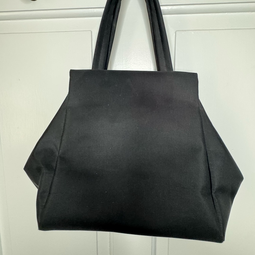 The Limited Nylon Kisslock Black Women's Handbag